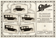 221989 Afbeelding van een advertentie van de Internationale Automobiel Centrale K. Landeweer (Biltstraat 74) te ...